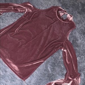 Velvety soft, bell sleeved top